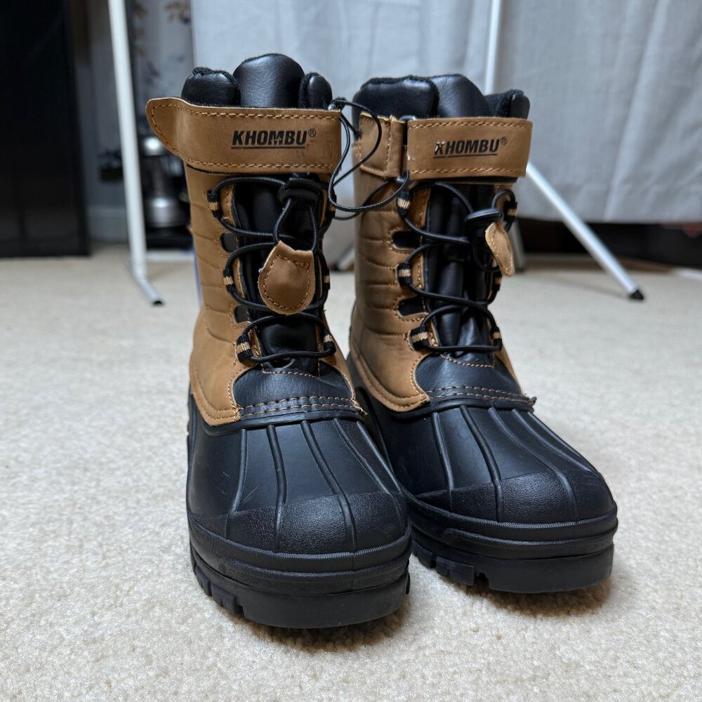 NWT - Khombu - Kids Waterproof Winter Snow Boots - Size 3 - Picture 2 of 7